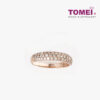 TOMEI Ring, Diamond Rose Gold 750