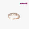 TOMEI Ring, Diamond Rose Gold 750