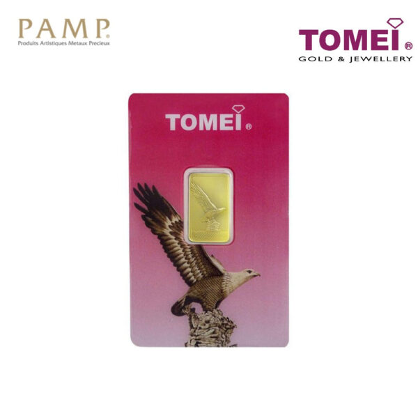 Tomei x PAMP Suisse Icons of Malaysia Eagle Square Wafer | 5 Grams | Fine Gold 9999 (PTE-R-5G)