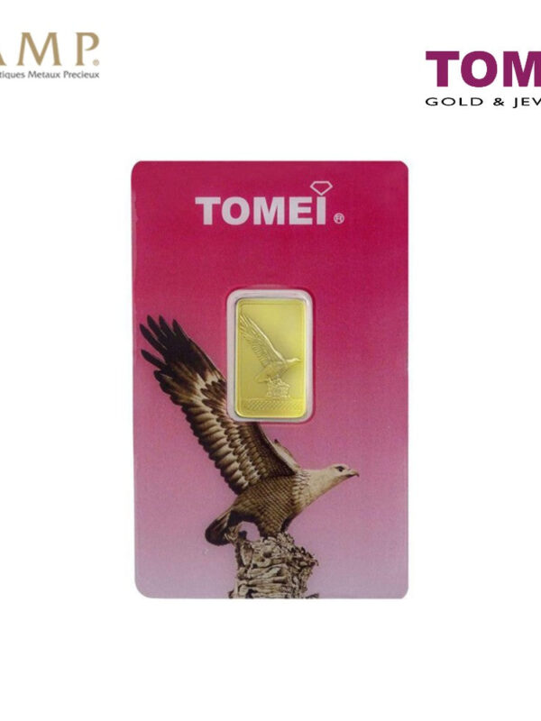 Tomei x PAMP Suisse Icons of Malaysia Eagle Square Wafer | 5 Grams | Fine Gold 9999 (PTE-R-5G)