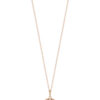 TOMEI Rouge Collection Swan Necklace, Rose Gold 750
