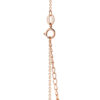 TOMEI Rouge Collection Swan Necklace, Rose Gold 750