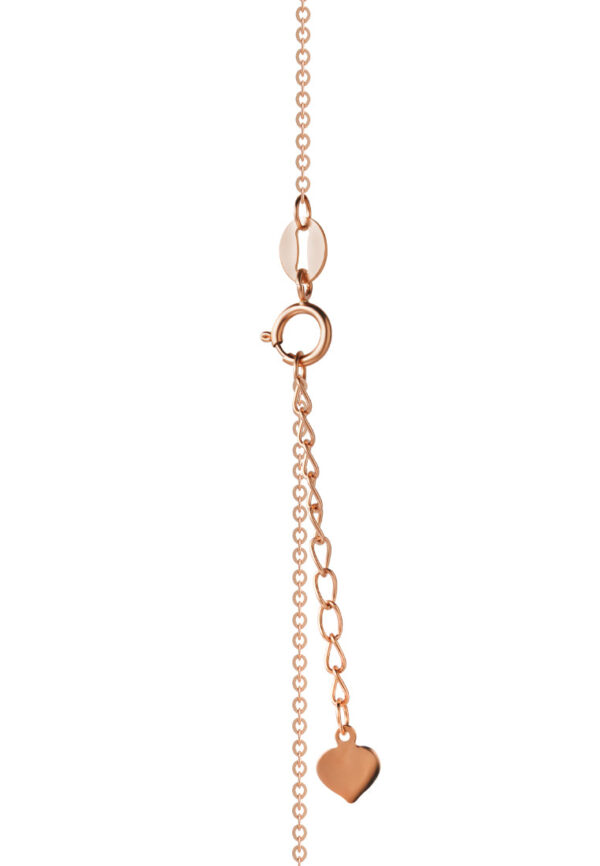 TOMEI Rouge Collection Swan Necklace, Rose Gold 750