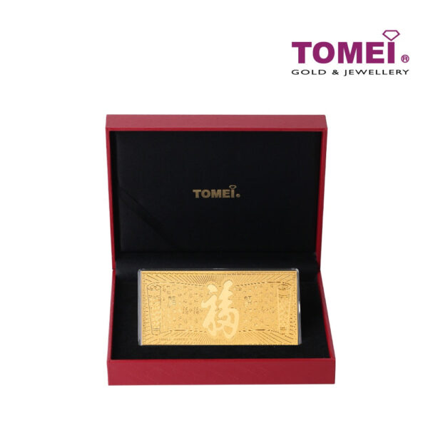 TOMEI 百福图 100 Blessings Gold Wafer 0.5G, Yellow Gold 9999