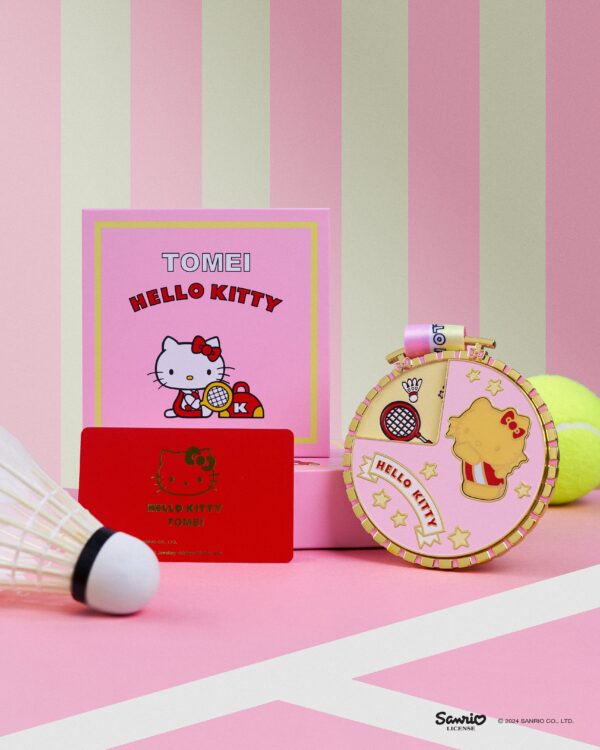 TOMEI X SANRIO Hello Kitty Sports Medal Gold Wafer 0.2G, Yellow Gold 9999