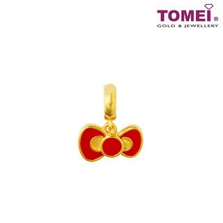 TOMEI x Hello Kitty with Cutie Red Bow Charm, Yellow Gold 916