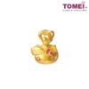 TOMEI x Hello Kitty Golden Prosperity Kitty Pink Bow Pendant, Yellow Gold 916 HK-YG0778P-EC-2.20G)
