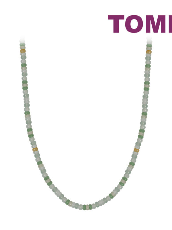 TOMEI [Online Exclusive] Abacus Bead Jade Necklace