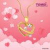 TOMEI Starry Love in Galaxy Pendant, Yellow Gold 916