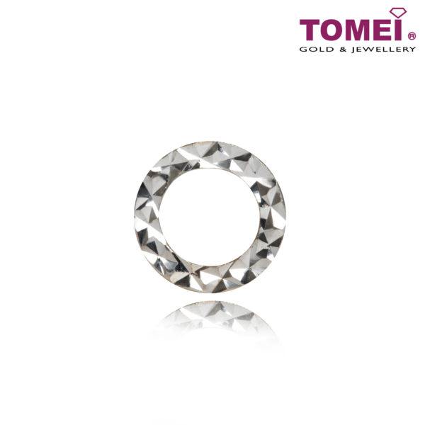 [TOMEI Online Exclusive] Dual-Tone Roll of Love 2-Way Charm, Yellow Gold 916