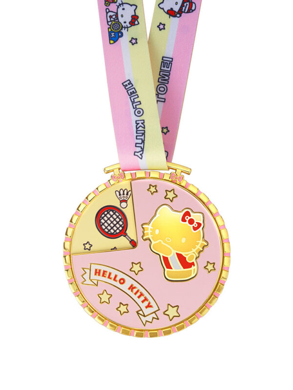 TOMEI X SANRIO Hello Kitty Sports Medal Gold Wafer 0.2G, Yellow Gold 9999