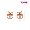 TOMEI Rouge Collection Apple Of My Eye Earrings, Rose Gold 750