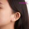 TOMEI Princess Love Diamond Earrings, White Gold 750 (DQ0004025)