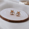 TOMEI Rouge Collection Apple Of My Eye Earrings, Rose Gold 750