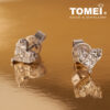 TOMEI Princess Love Diamond Earrings, White Gold 750 (DQ0004025)