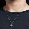 TOMEI Spiritual Flower Diamond Pendant, White Gold 375