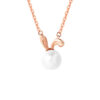 TOMEI Rouge Collection Pearl Necklace, Rose Gold 750