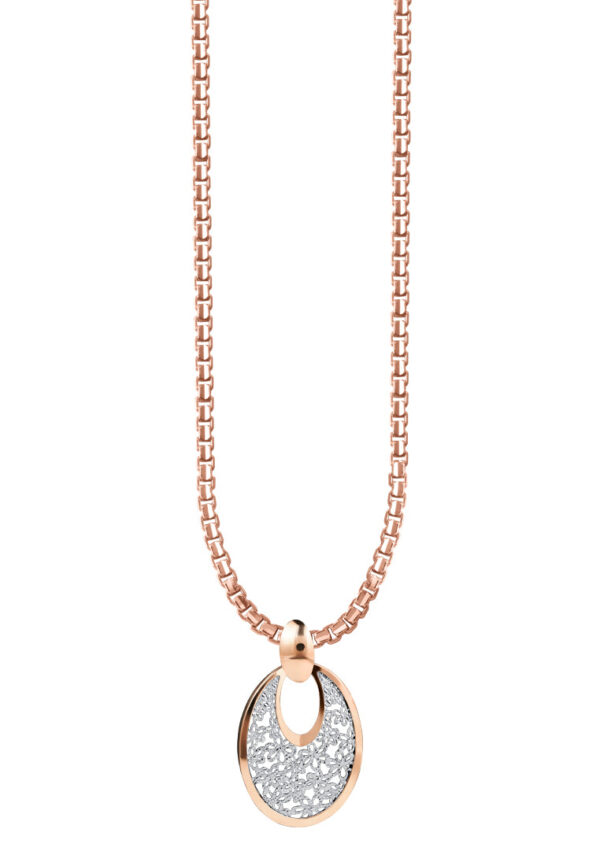 TOMEI Rouge Collection My Putri Oval Pendant, Rose Gold 750