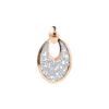 TOMEI Rouge Collection My Putri Oval Pendant, Rose Gold 750