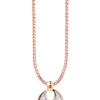 TOMEI Rouge Collection My Putri Circle Pendant, Rose Gold 750
