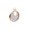 TOMEI Rouge Collection My Putri Circle Pendant, Rose Gold 750