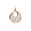 TOMEI Rouge Collection My Putri Circle Pendant, Rose Gold 750