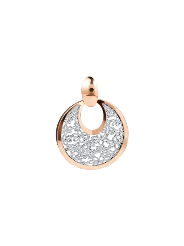 TOMEI Rouge Collection My Putri Circle Pendant, Rose Gold 750