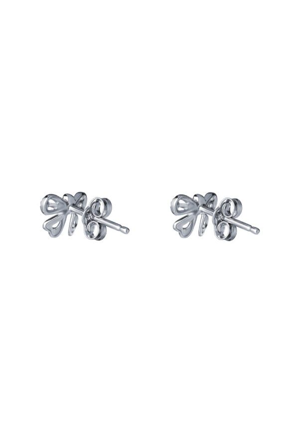TOMEI Ribbon Earrings, White Gold 585