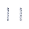 TOMEI Twisted Hoop Earrings, White Gold 585