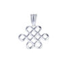 TOMEI Ruyi Knot Pendant, White Gold 585