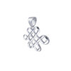 TOMEI Ruyi Knot Pendant, White Gold 585
