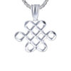 TOMEI Ruyi Knot Pendant, White Gold 585