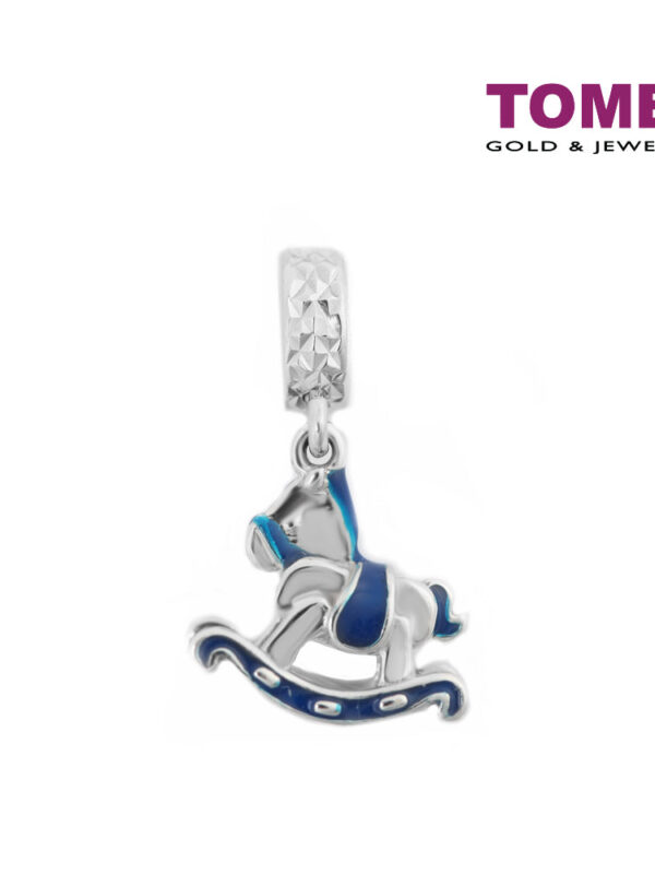 TOMEI Rocking Horse Charm, White Gold 585 (P5818)