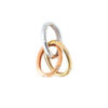 TOMEI Tri-Tone Pendant of Trebly Terrific Trio, Diamond White Gold, Rose Gold & Yellow Gold 750 (P6141)