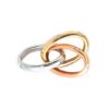 TOMEI Tri-Tone Pendant of Trebly Terrific Trio, Diamond White Gold, Rose Gold & Yellow Gold 750 (P6141)