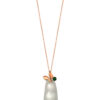 TOMEI Sweet Pea Jadeite Pendant, Rose Gold 750