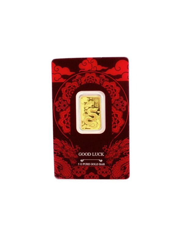 TOMEI x PAMP Suisse Good Luck Dragon Gold Bar 5GM | Fine Gold 9999
