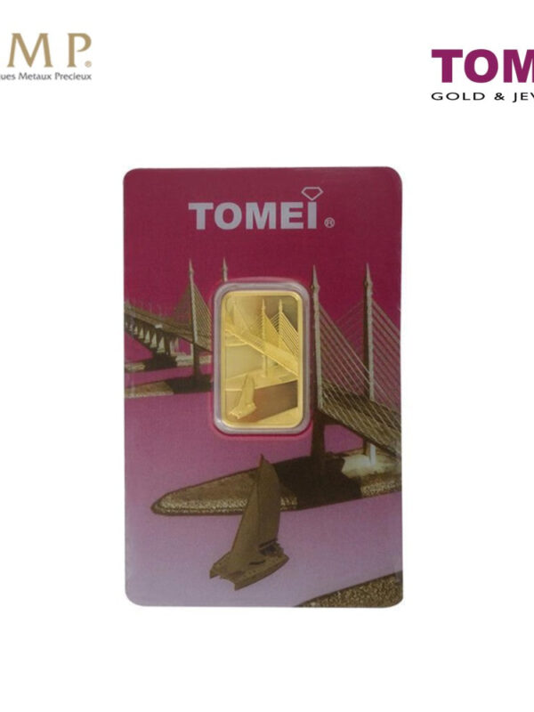 Tomei x PAMP Suisse Icons of Malaysia Penang Bridge Wafer | 10 Grams | Fine Gold 9999 (PTP-R-10G)