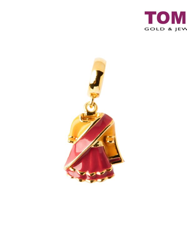 TOMEI Stunning Saree Charm | 1 Malaysia | Yellow Gold 916 (22K)