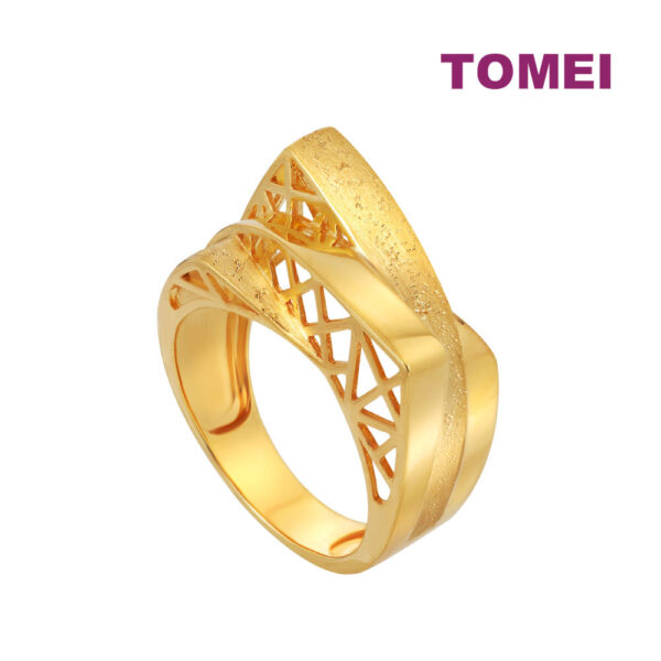 TOMEI Sri Puteri Vogue Ring, Yellow Gold 916