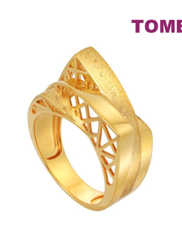 TOMEI Sri Puteri Vogue Ring, Yellow Gold 916