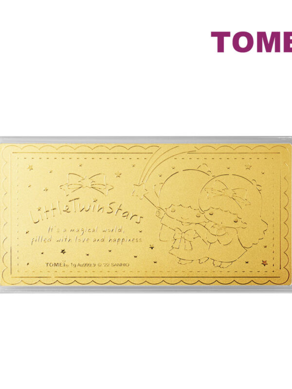 TOMEI x SANRIO Little Twin Stars Magical World Gold Foil 1G I Fine Gold 9999