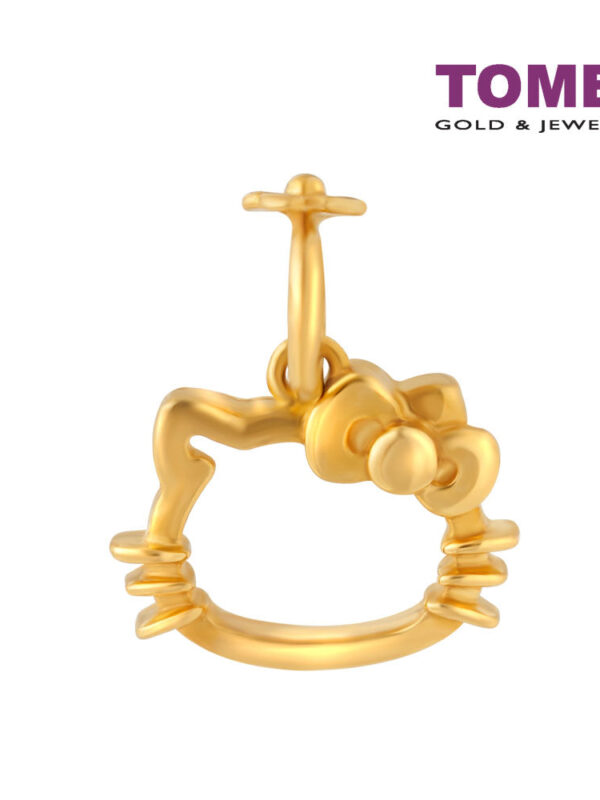 TOMEI x Hello Kitty Head Pendant, Yellow Gold 916