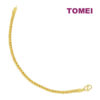 TOMEI Round Cable Bracelet, Yellow Gold 999