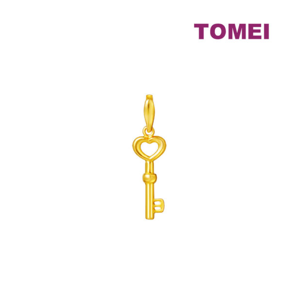 TOMEI Vibes of Romance Key Pendant, Yellow Gold 916