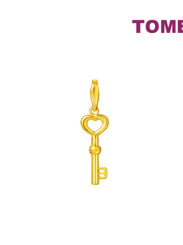 TOMEI Vibes of Romance Key Pendant, Yellow Gold 916