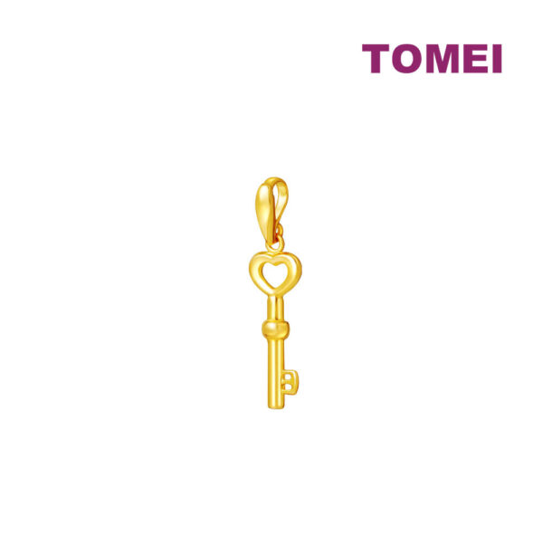 TOMEI Vibes of Romance Key Pendant, Yellow Gold 916