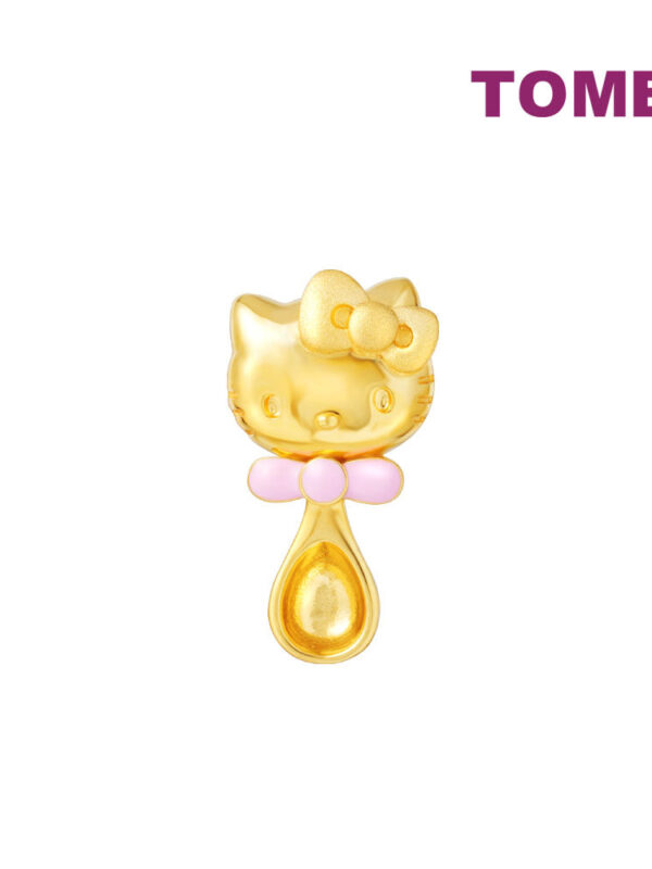 TOMEI x Hello Kitty Spoon Pendant, Yellow Gold 916