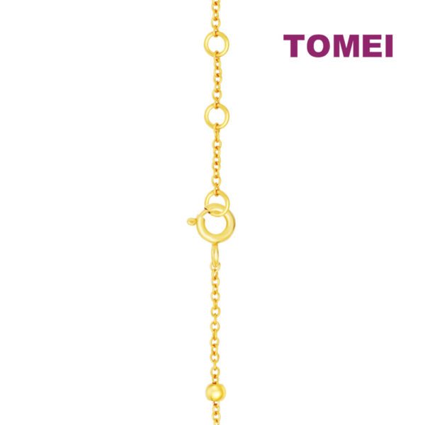 TOMEI [Online Exclusive] Simplicity Twinkling Bracelet, Cubic Zirconia, Yellow Gold 916
