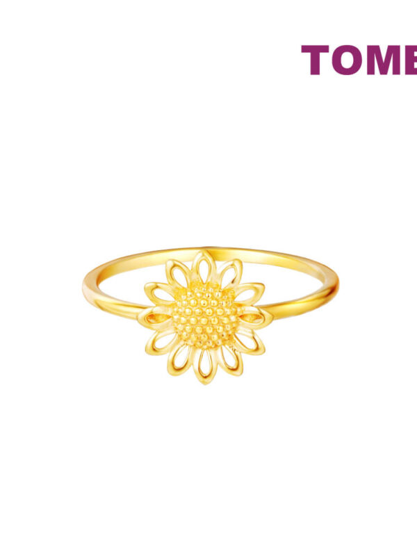 TOMEI [Online Exclusive] Lusso Italia Sunflower Ring, Yellow Gold 916